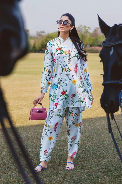 Sana Safinaz RTW 25 Floral Printed Cambric Shirt + Bottom
