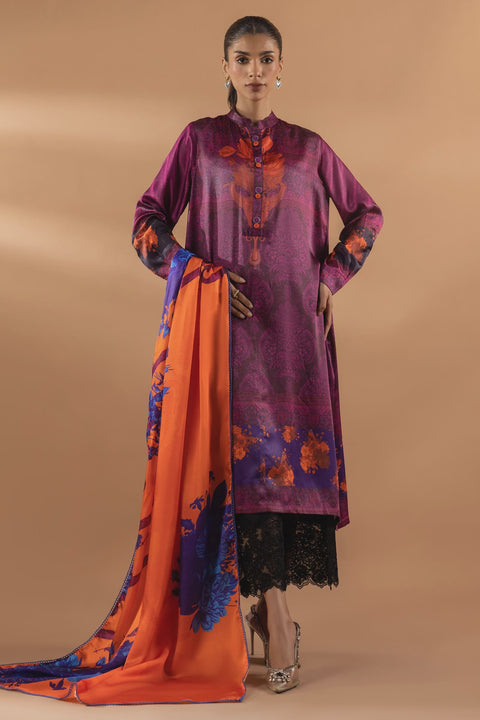 Sana Safinaz RTW 25 Satin Shirt + Dupatta