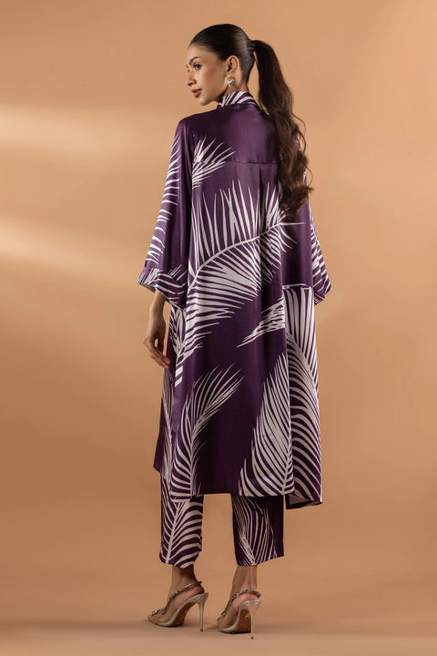 Sana Safinaz RTW 25 Satin Shirt + Culotte