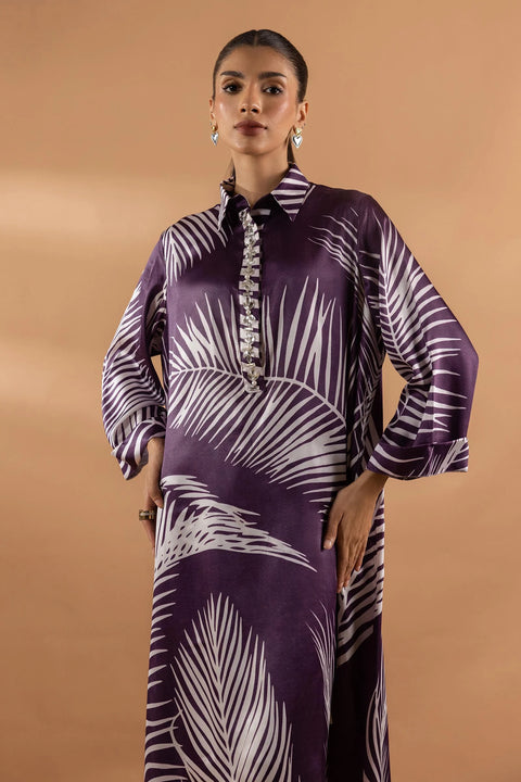 Sana Safinaz RTW 25 Satin Shirt + Culotte