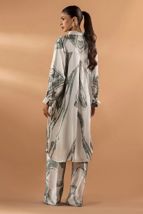 Sana Safinaz RTW 25 Satin Shirt + Bottom