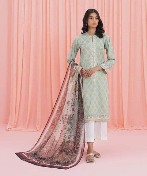Sapphire 2 Piece - Embroidered Lawn Suit v34