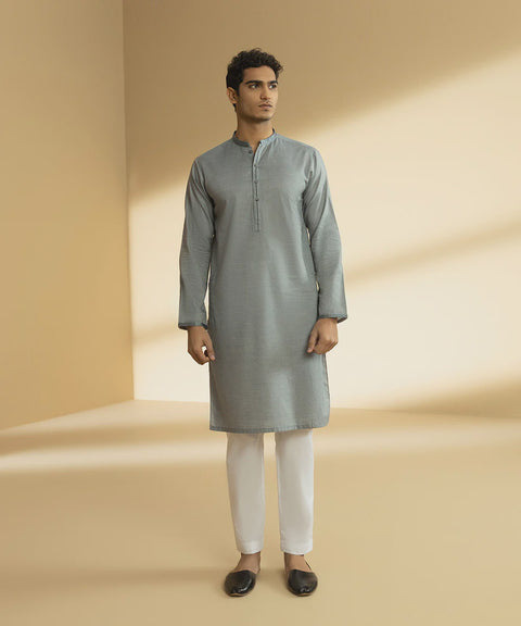 Burooj Man Ash Grey Kurta Trouser