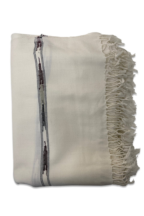 Burooj Men's Off White Shawl