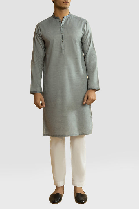 Burooj Man Ash Grey Kurta Trouser