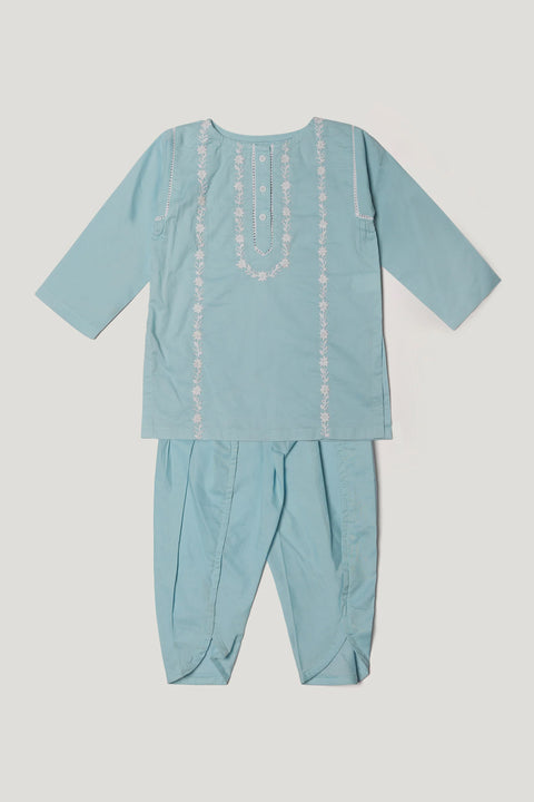 Sky Blue Kameez Tulip Shalwar New Born Girls Range
