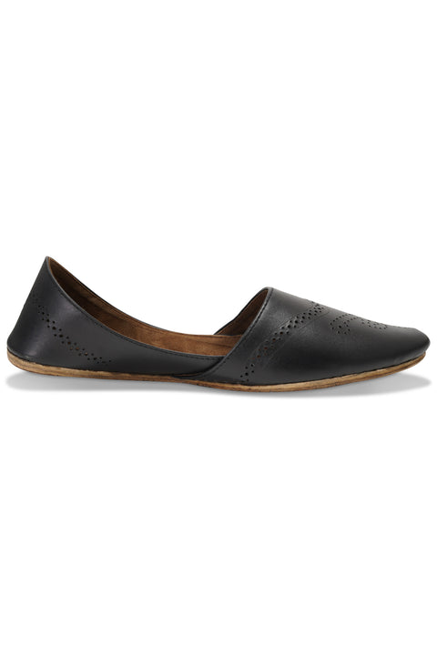 Burooj Men's Black Design Leather Kussah