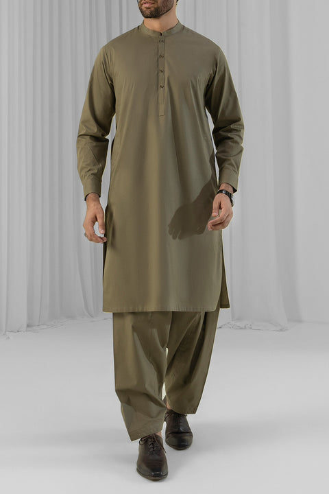 Burooj Man Olive 02 Shalwar Kameez Regular Fit
