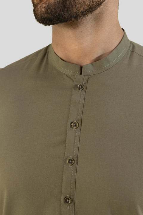 Burooj Man Olive 02 Shalwar Kameez Regular Fit