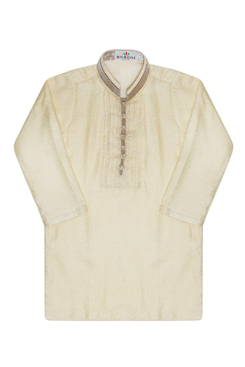 Boys Kids Cream Shalwar Kameez 2 pc