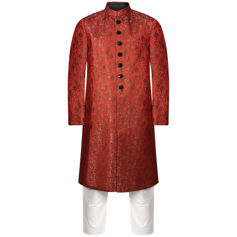 Burooj Men's Sherwani NJ Maroon