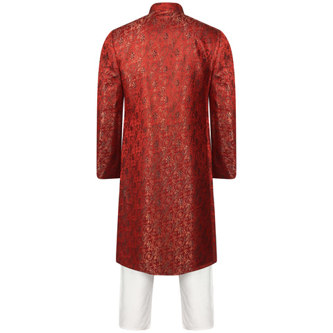 Burooj Men's Sherwani NJ Maroon