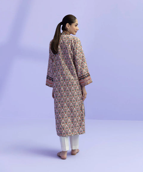 Sapphire Printed Zari Lawn Shirt 23v2-1