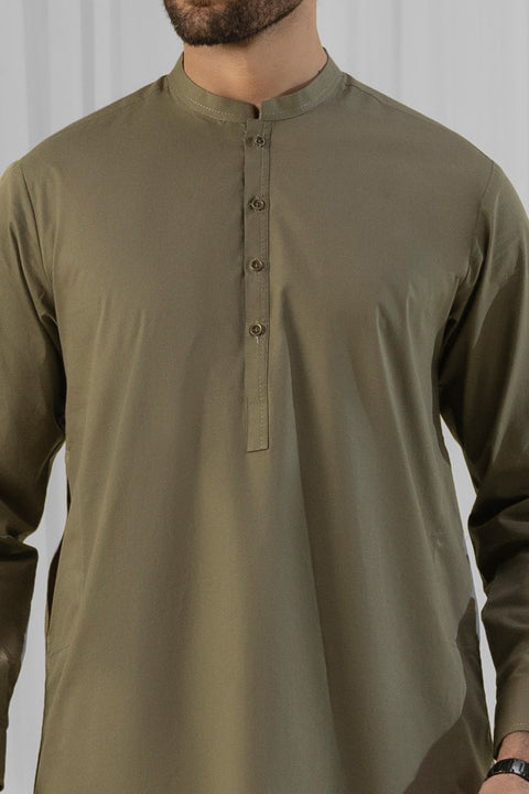 Burooj Man Olive 02 Shalwar Kameez Regular Fit