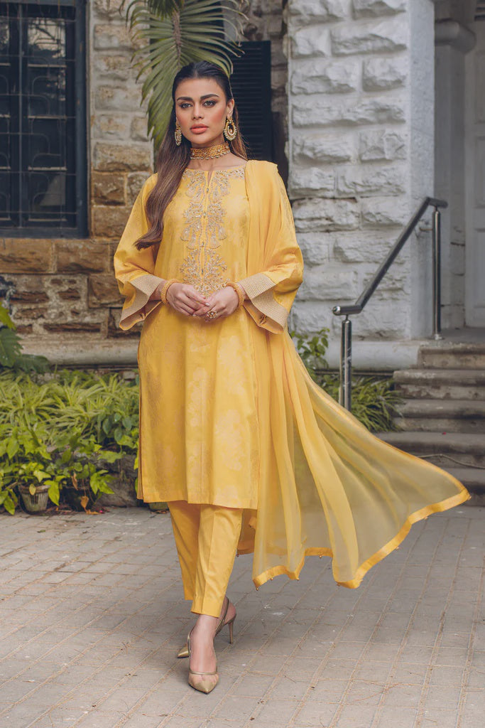 Stylish yellow deals dress