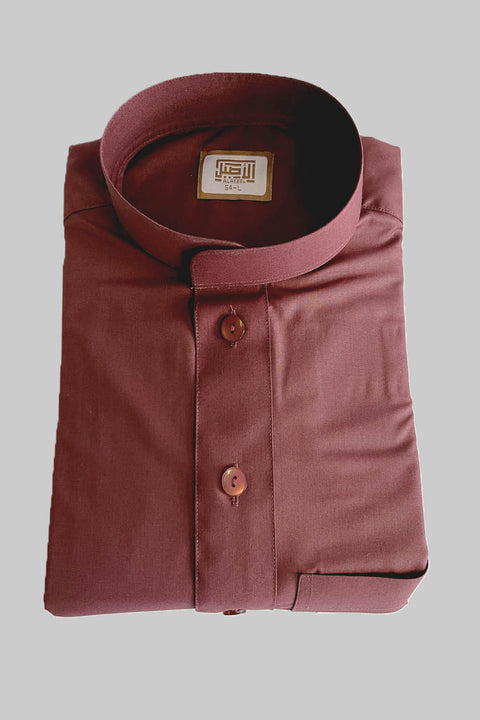 Al Aseel Burgundy Thobe / Jubbah Saudi Style