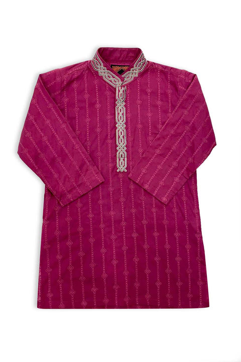 Boys Kids Magenta Shalwar Kameez