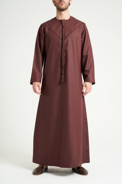 Burooj Emirati Maroon Thobe / Jubbah