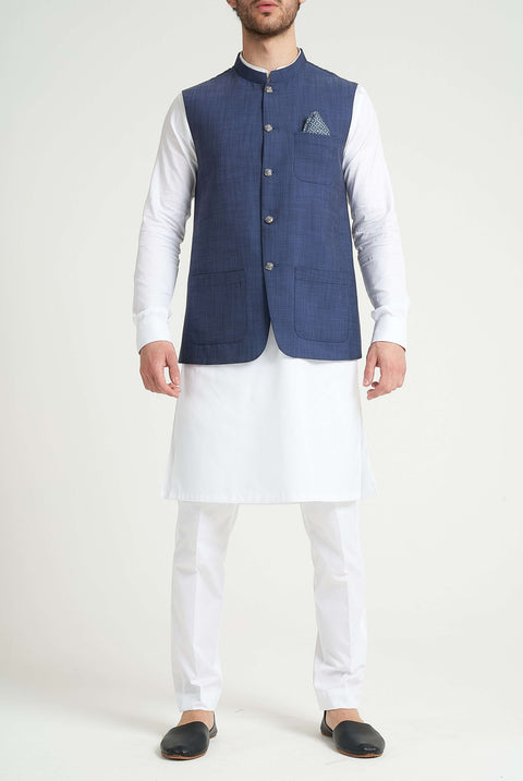 Burooj Man Blue Men's Waistcoat