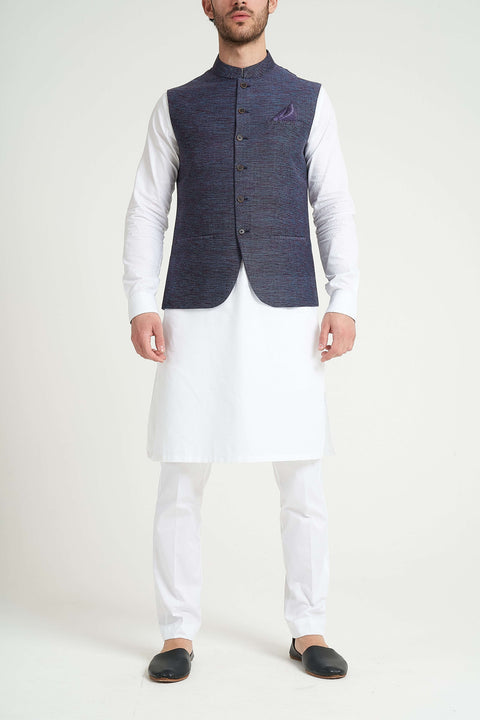 Burooj Man Viola Woven Slim Fit Men's Waistcoat