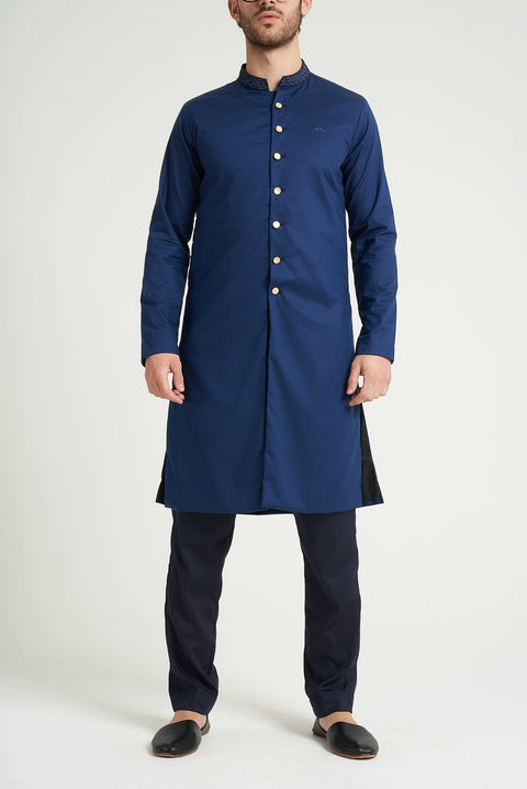 Burooj Man Royal Blue Premium Sherwani Kurta Tailored Fit