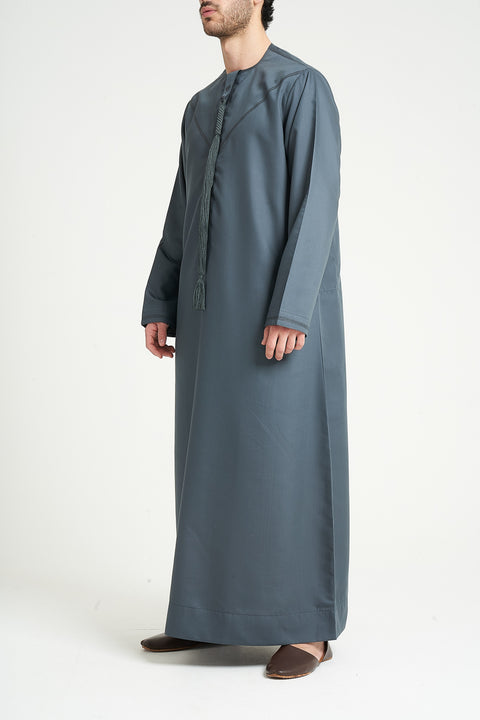 Burooj Emirati Teal Thobe / Jubbah