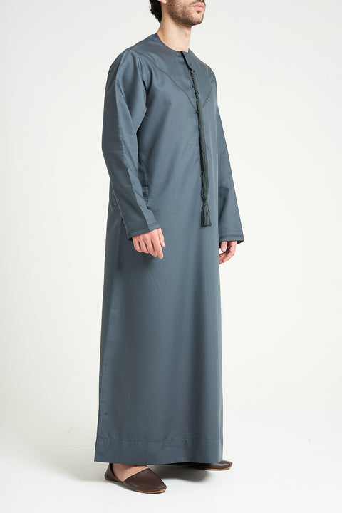 Burooj Emirati Teal Thobe / Jubbah