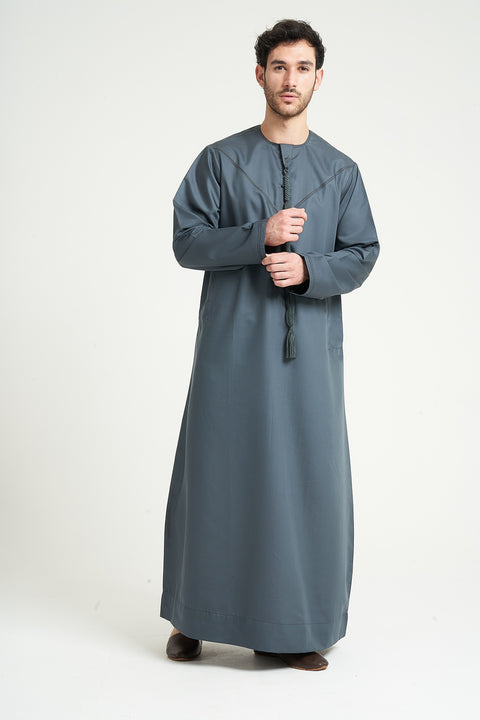 Burooj Emirati Teal Thobe / Jubbah