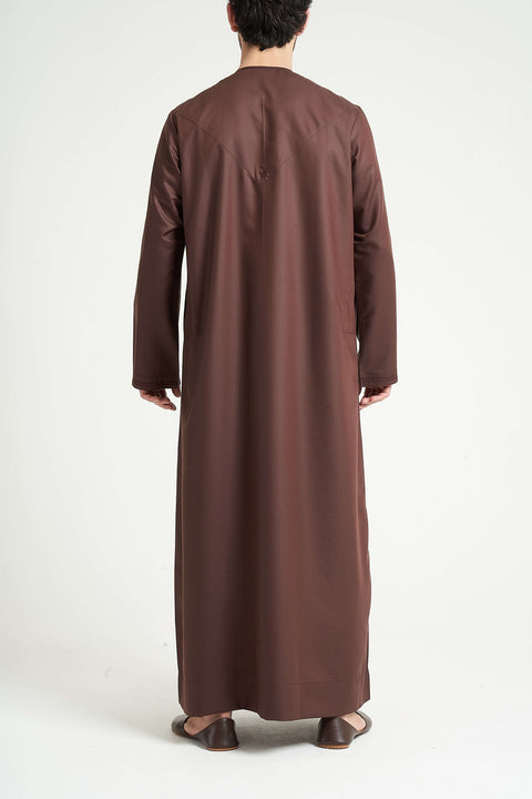 Burooj Emirati Dark Maroon Thobe / Jubbah