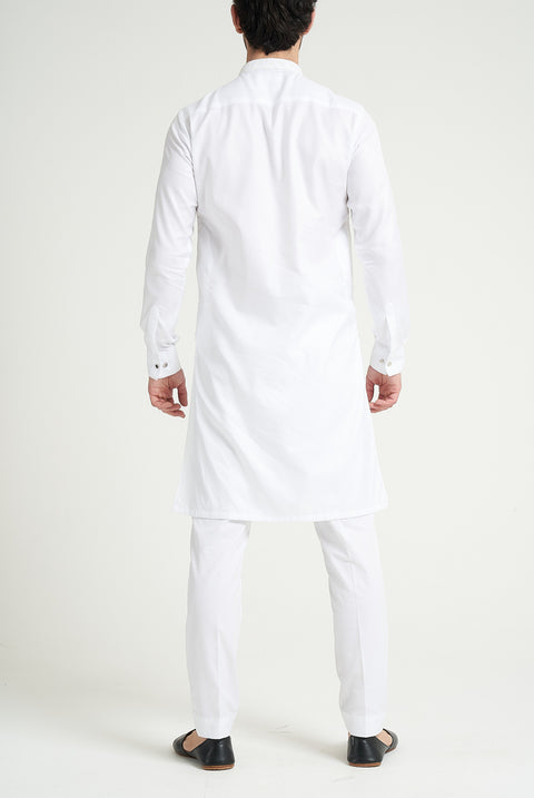 Burooj Man Premium Self Kurta Trouser Tailored Fit