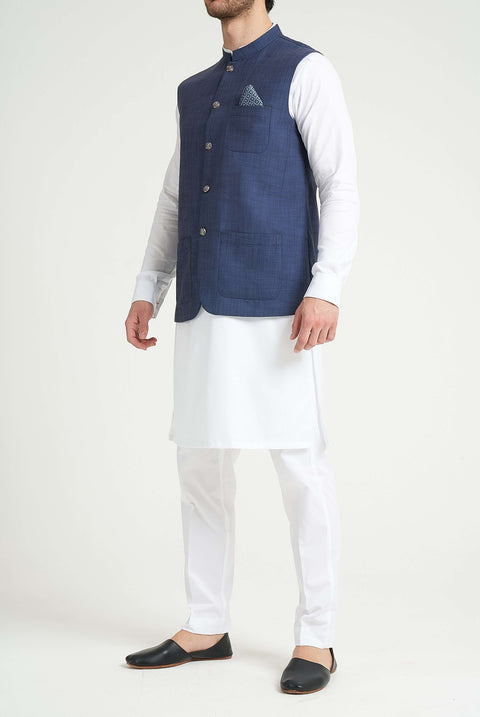 Burooj Man Blue Men's Waistcoat