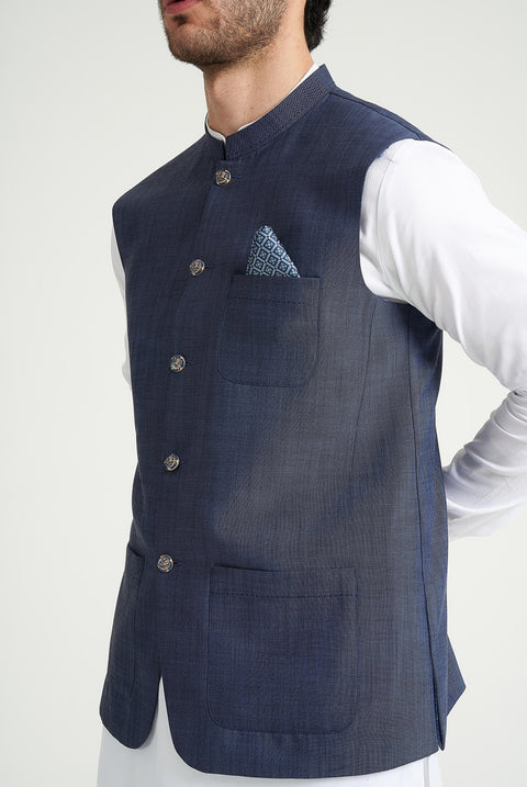 Burooj Man Blue Men's Waistcoat