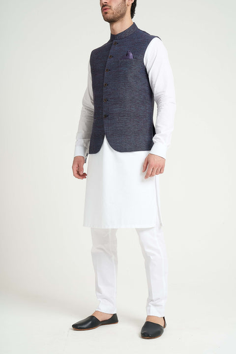 Burooj Man Viola Woven Slim Fit Men's Waistcoat