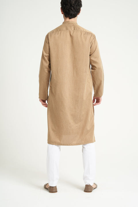 Burooj Man Golden Kurta Regular Fit