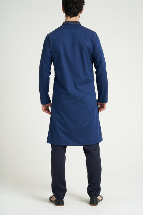 Burooj Man Royal Blue Premium Sherwani Kurta Tailored Fit