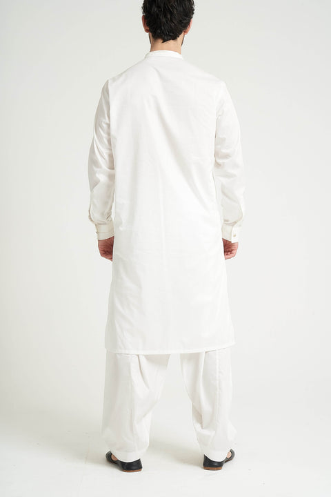 Burooj Man Off white Pearl Shalwar Kameez Regular Fit