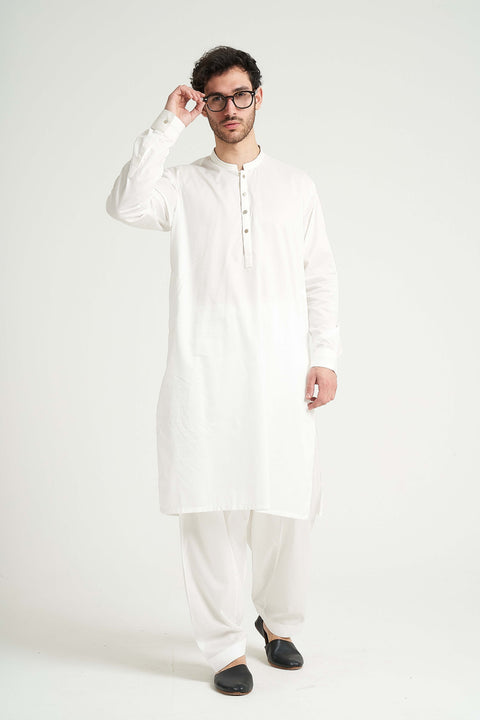 Burooj Man Off white Pearl Shalwar Kameez Regular Fit