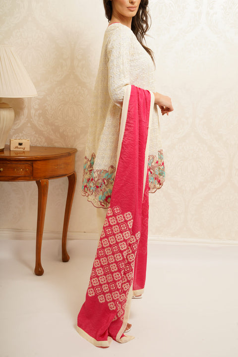 Burooj Women off-white 3pc suit