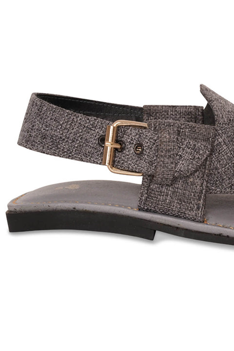 Grey Peshawari Chappal