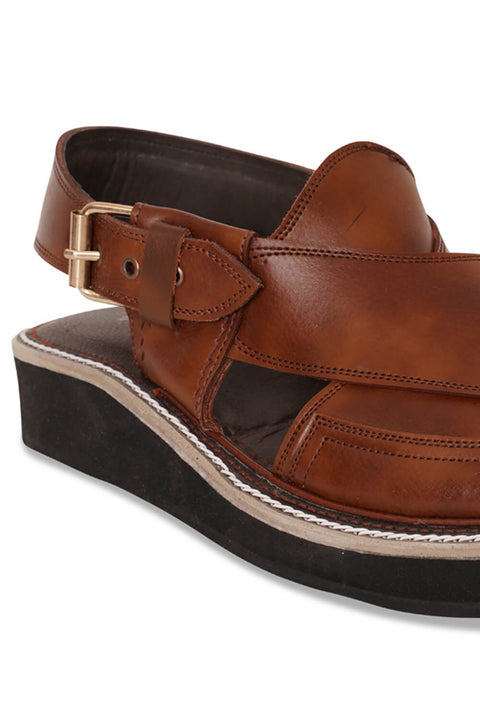 Kaptaan Brown Peshawari Chappal