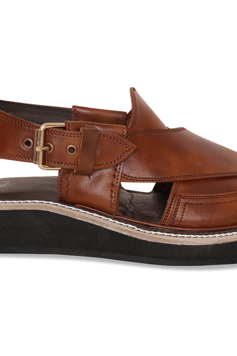 Kaptaan Brown Peshawari Chappal