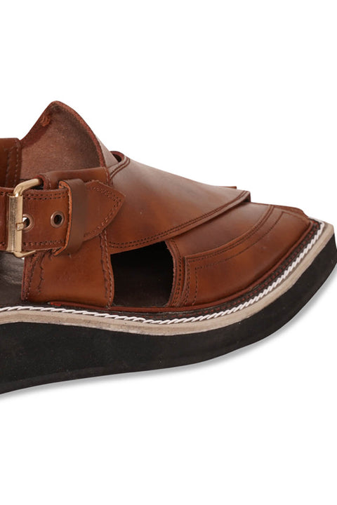 Kaptaan Brown Peshawari Chappal