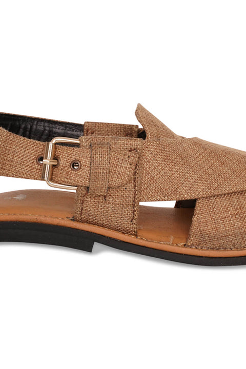 Golden Peshawari Chappal