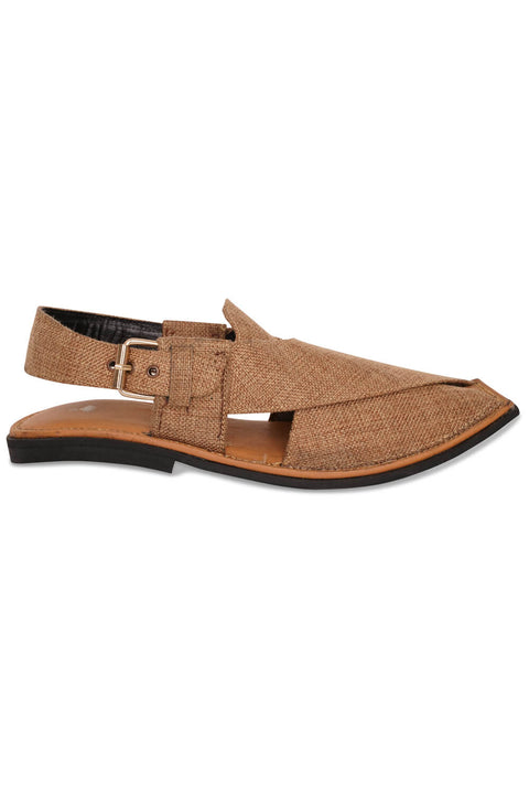 Golden Peshawari Chappal