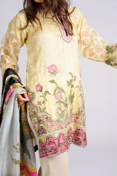 Elan Women yellow festive  R2W 3pc suit