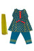 Burooj Kids Girls Blue Trouser Set