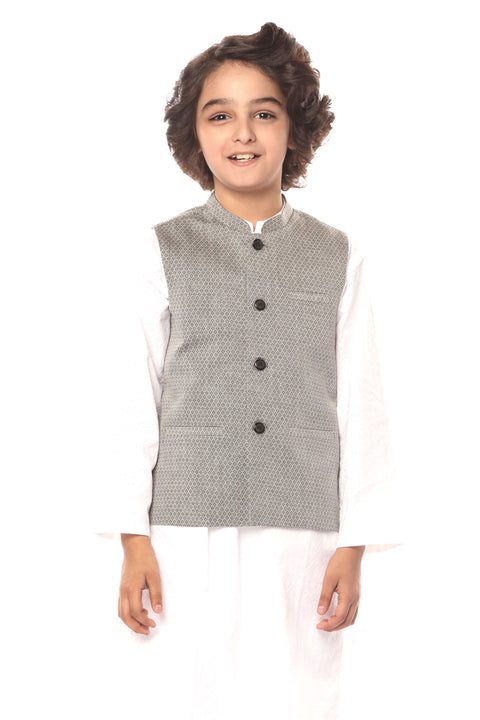 Boys Grey Waistcoat