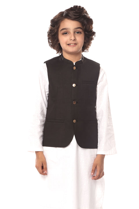 Boys Black Classic  Waistcoat