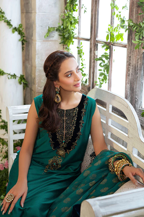 Chinyere Ladies EMERALD SILK 3Pc Suit