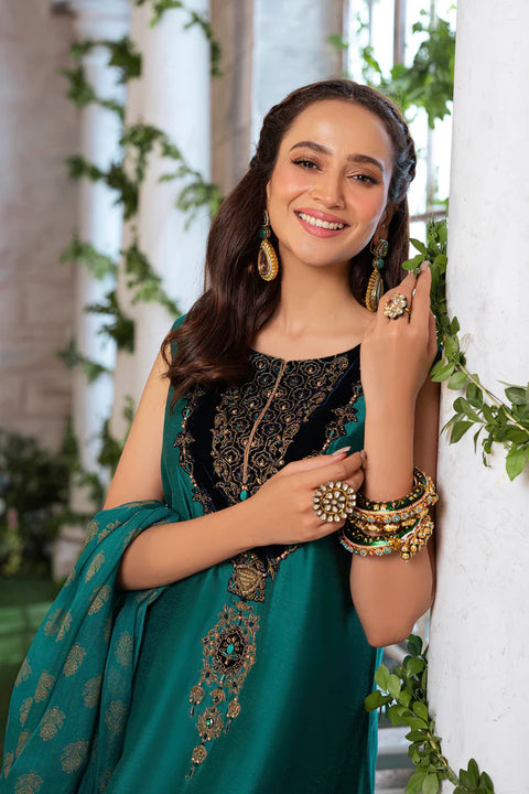 Chinyere Ladies EMERALD SILK 3Pc Suit